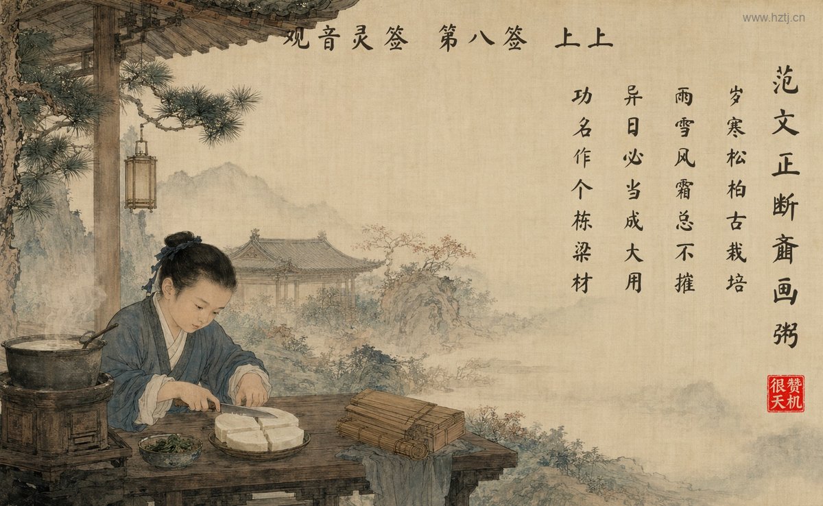 范文正断齑画粥 典故插图