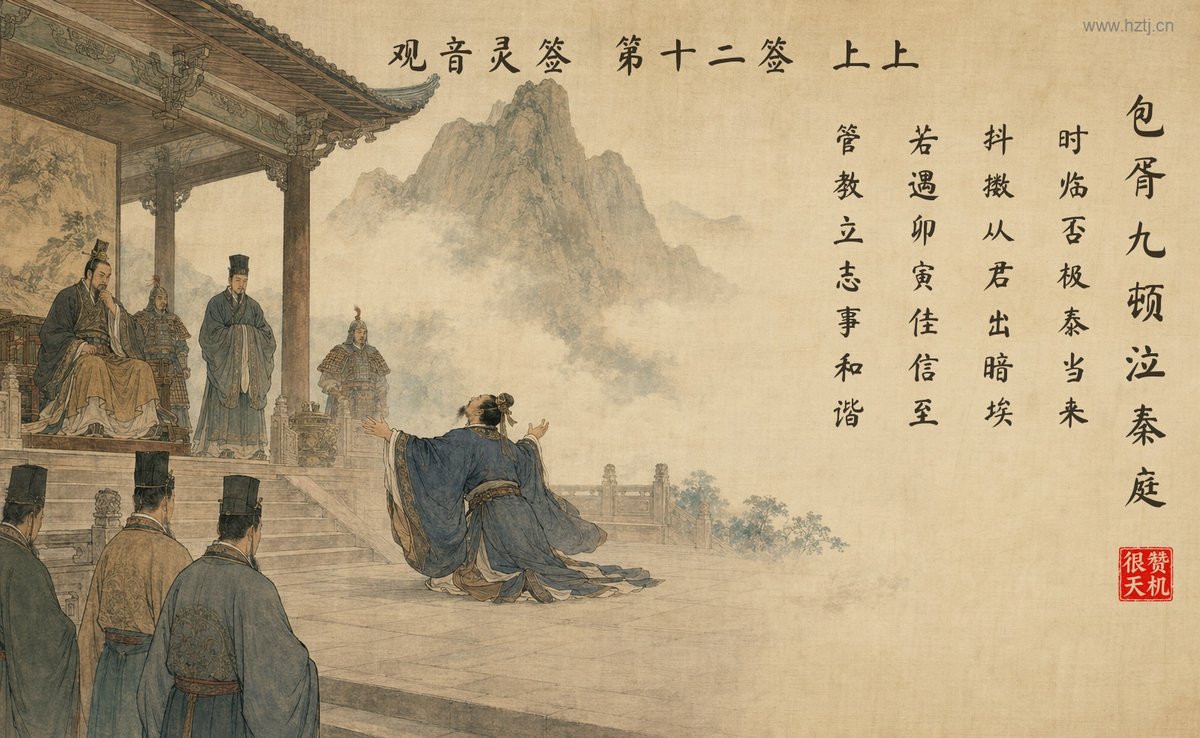 包胥九顿泣秦庭 典故插图