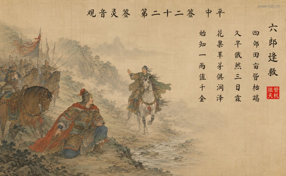 六郎逢救 典故插图