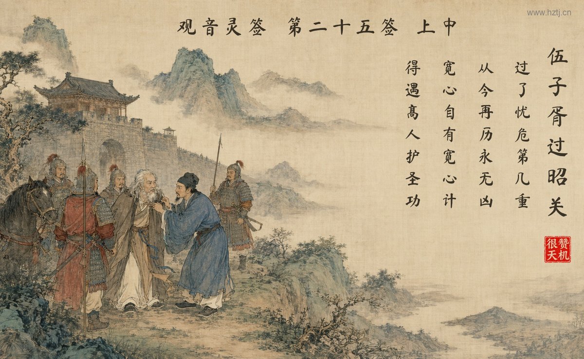 伍子胥过昭关 典故插图