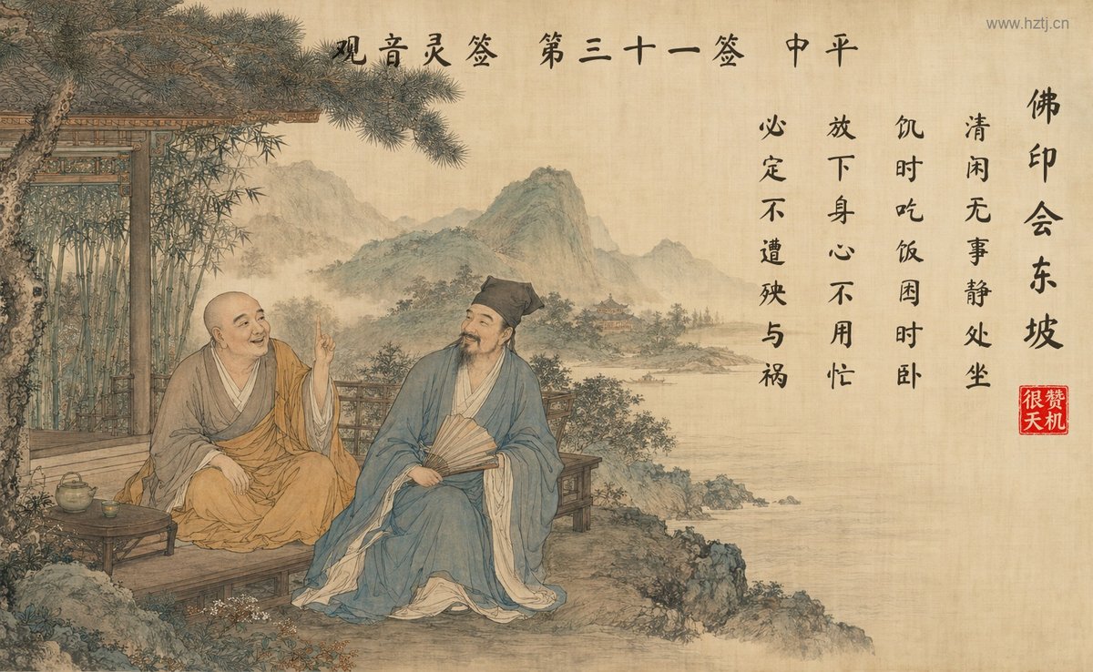 佛印会东坡 典故插图