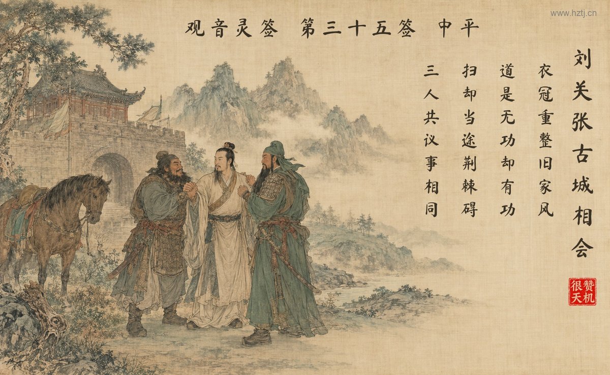 刘关张古城相会 典故插图