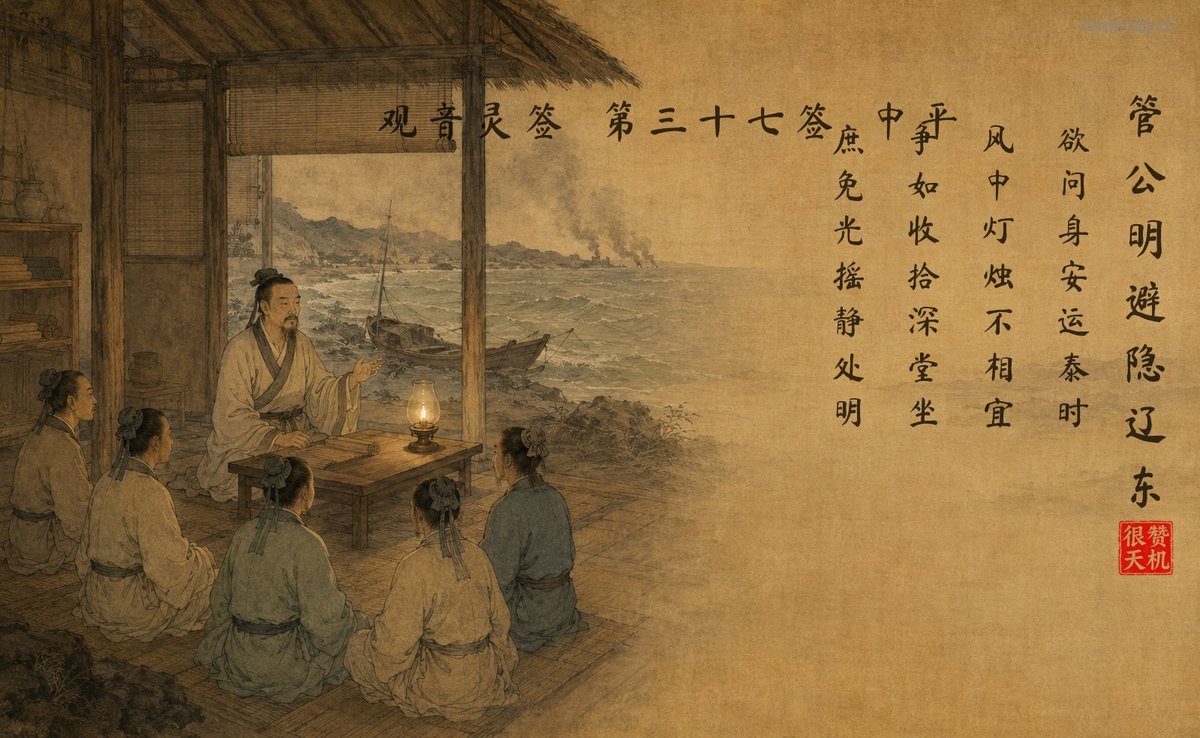 管公明避隐辽东 典故插图