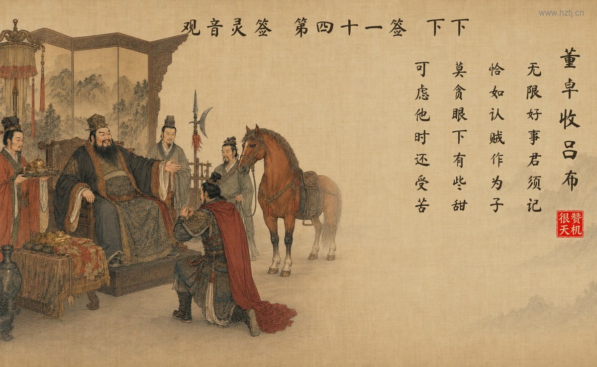 董卓收吕布 典故插图