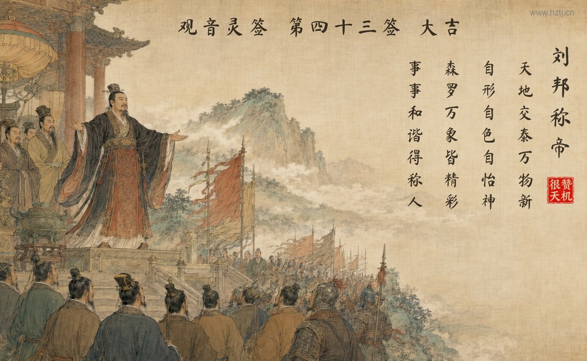 刘邦称帝 典故插图
