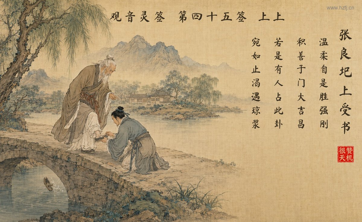 张良圯上受书 典故插图