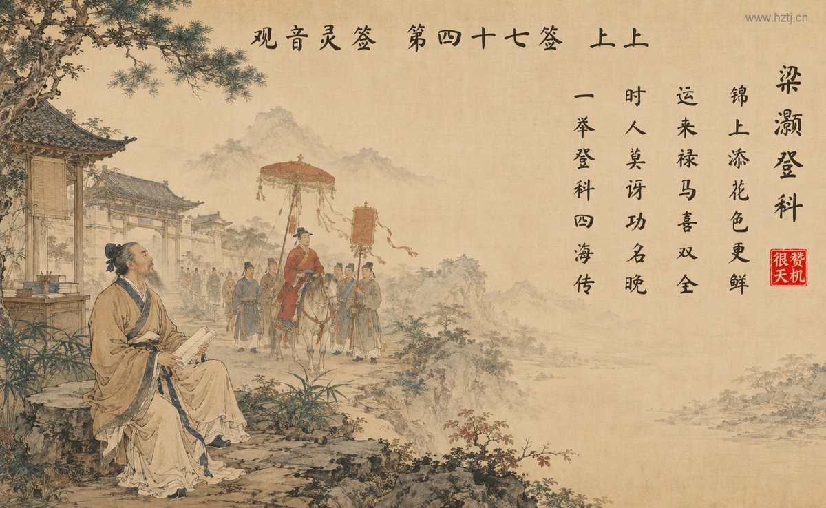 梁灏登科 典故插图