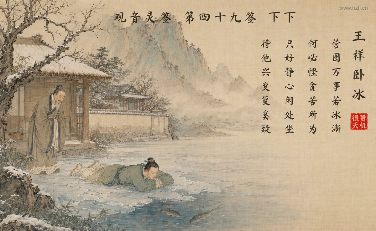 王祥卧冰 典故插图