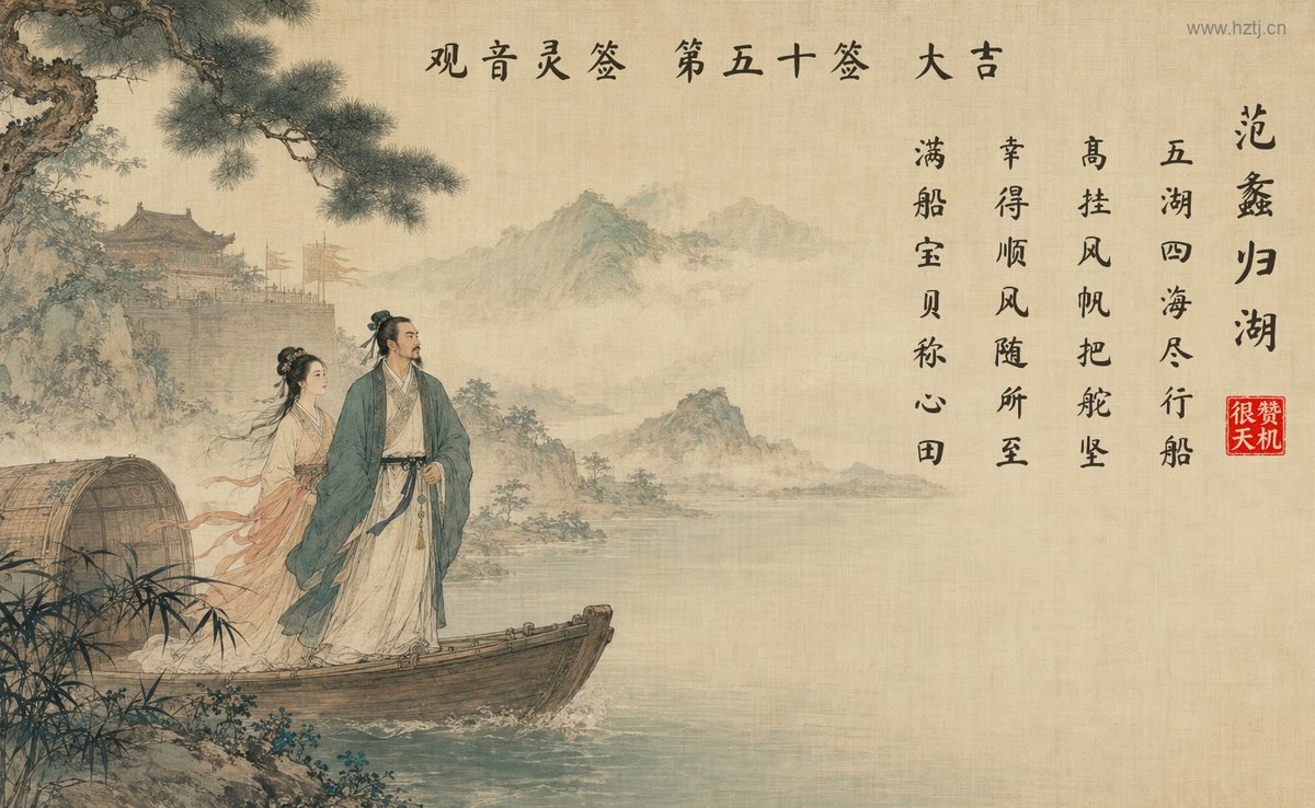 范蠡归湖 典故插图