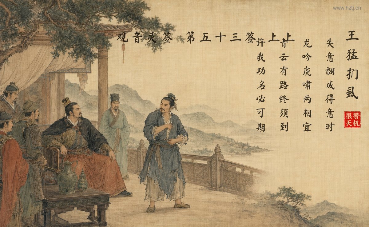 王猛扪虱 典故插图