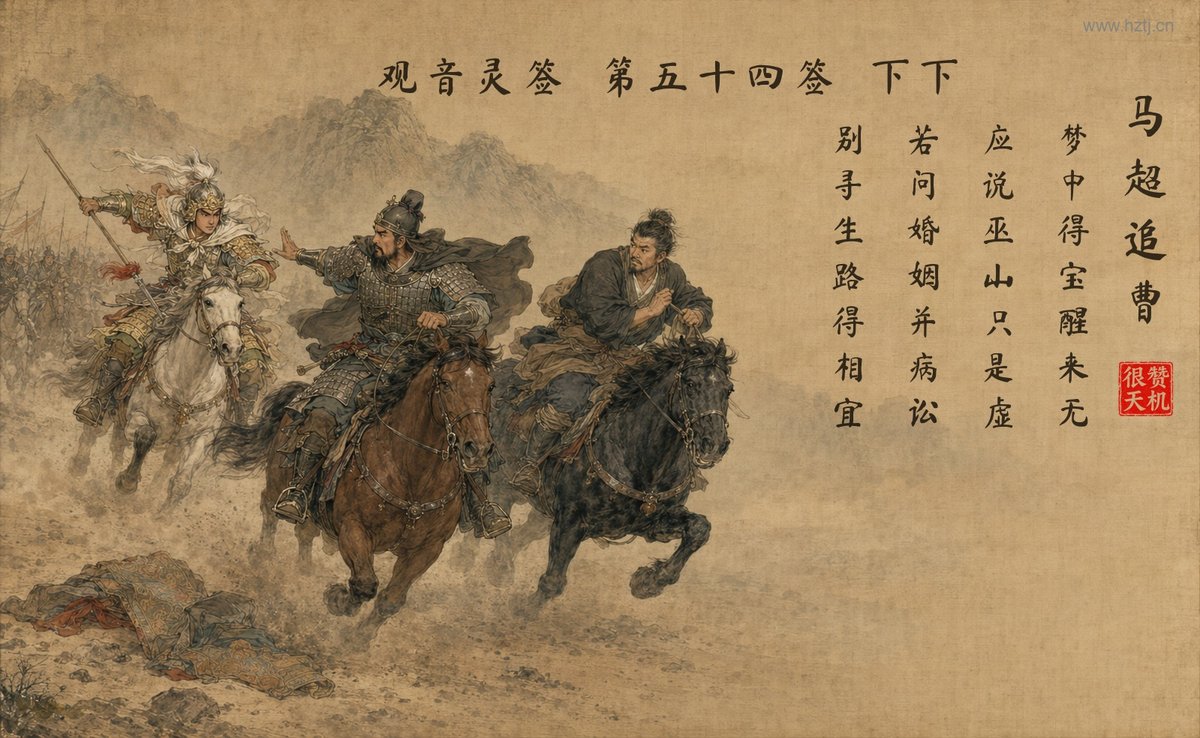 马超追曹 典故插图