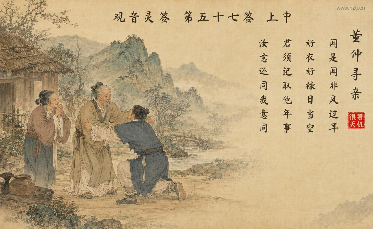 董仲寻亲 典故插图