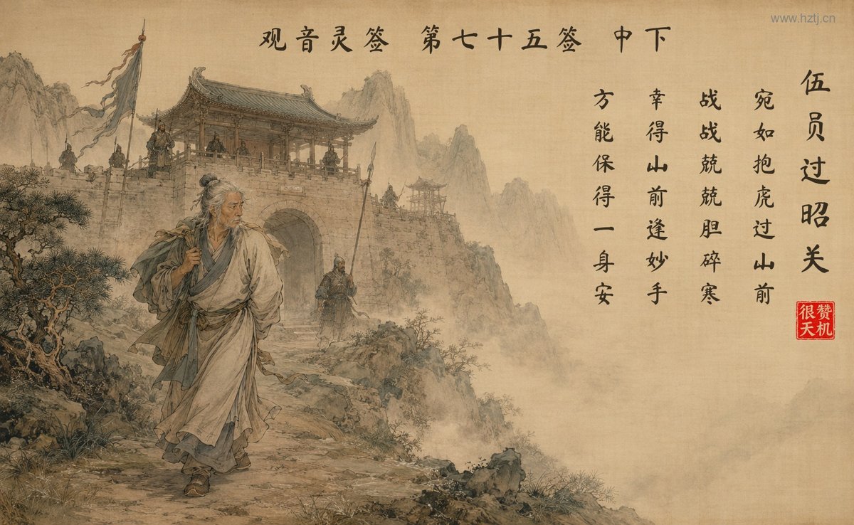 伍员过昭关 典故插图
