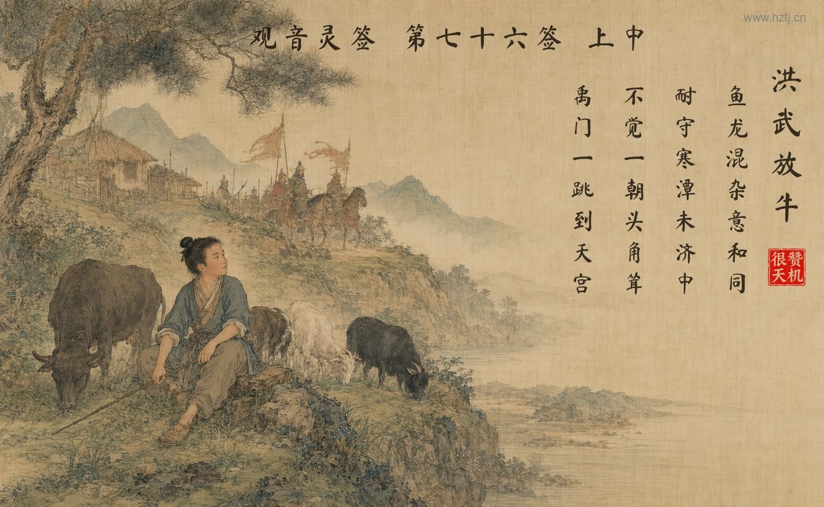 洪武放牛 典故插图