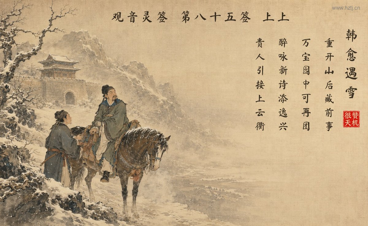 韩愈遇雪 典故插图