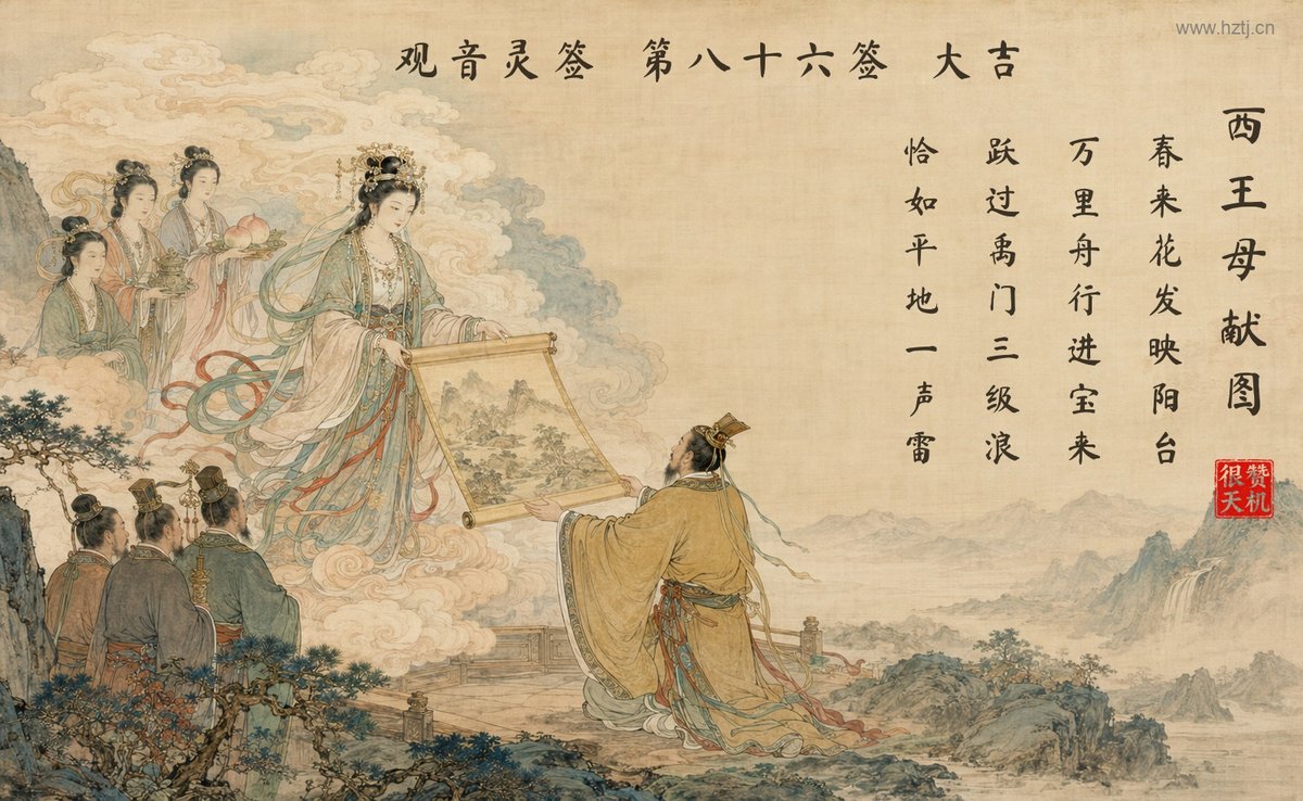西王母献图 典故插图