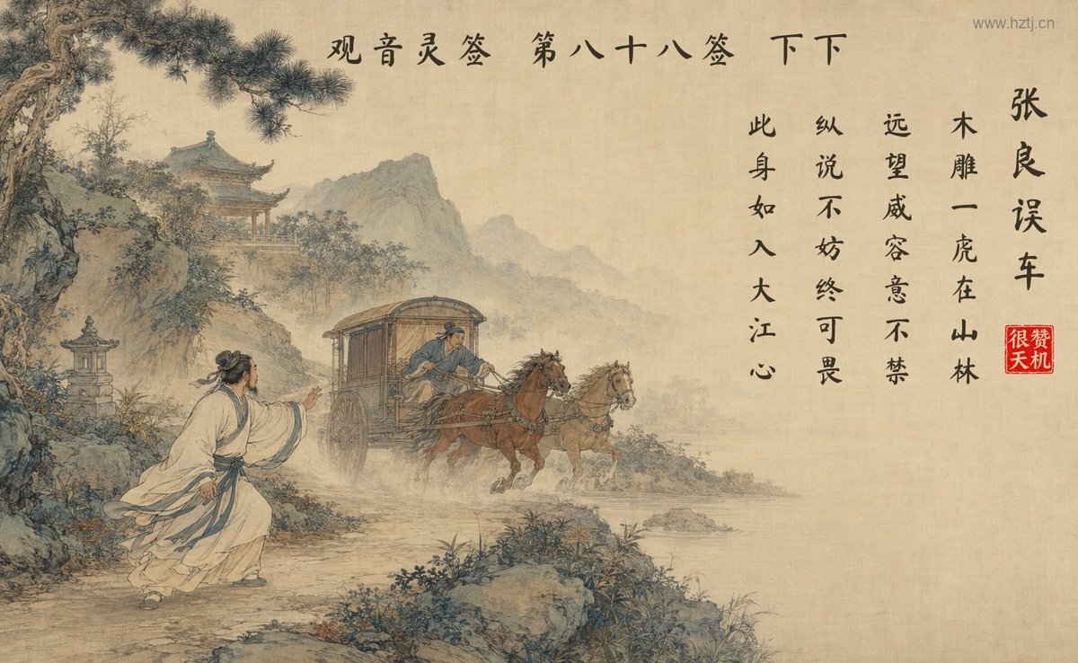 张良误车 典故插图