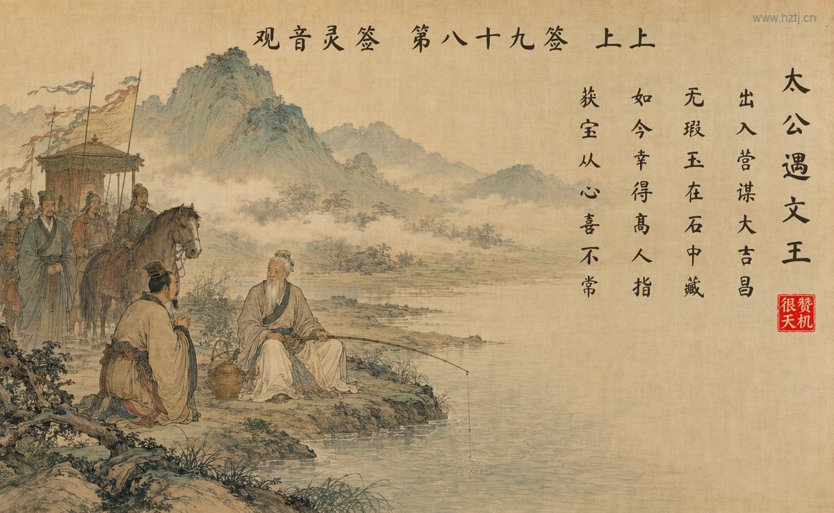 太公遇文王 典故插图