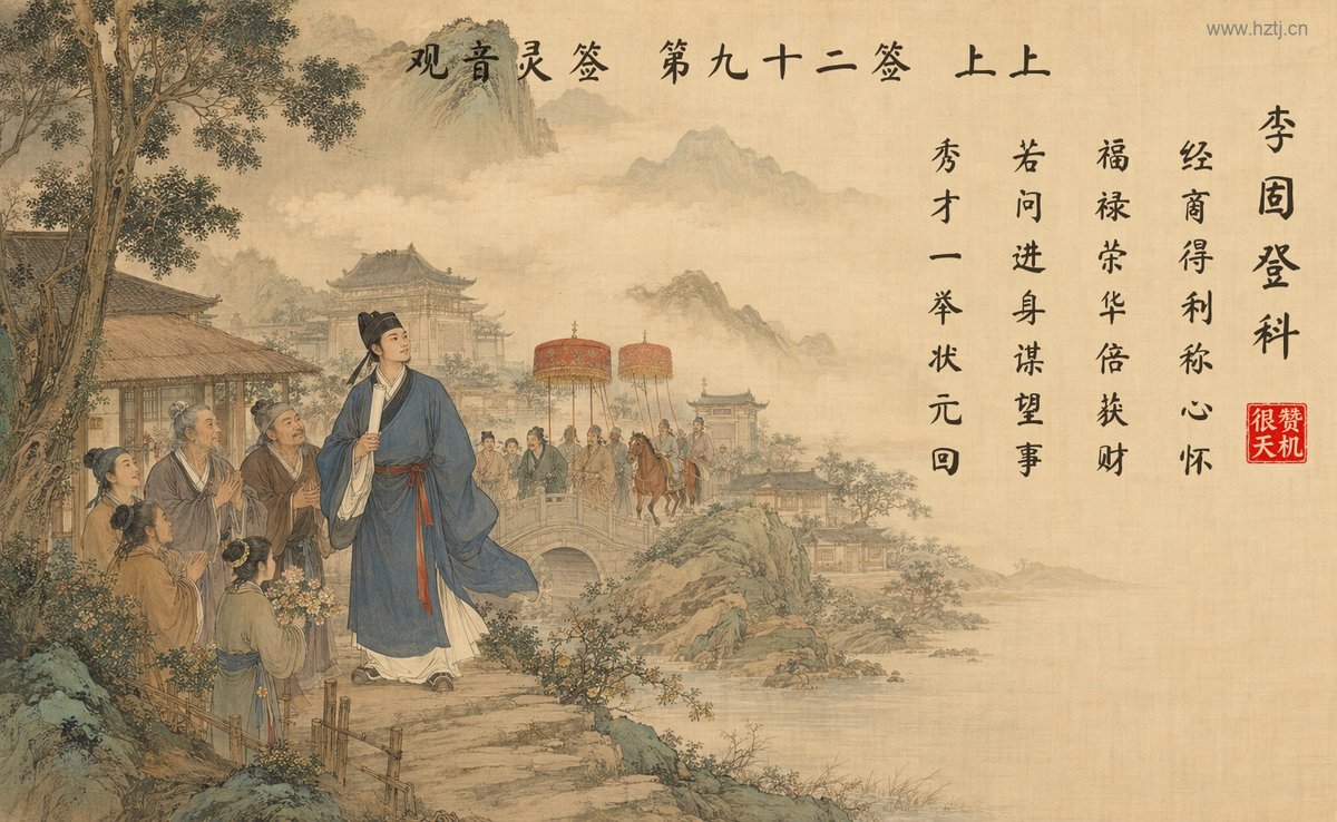 李固登科 典故插图