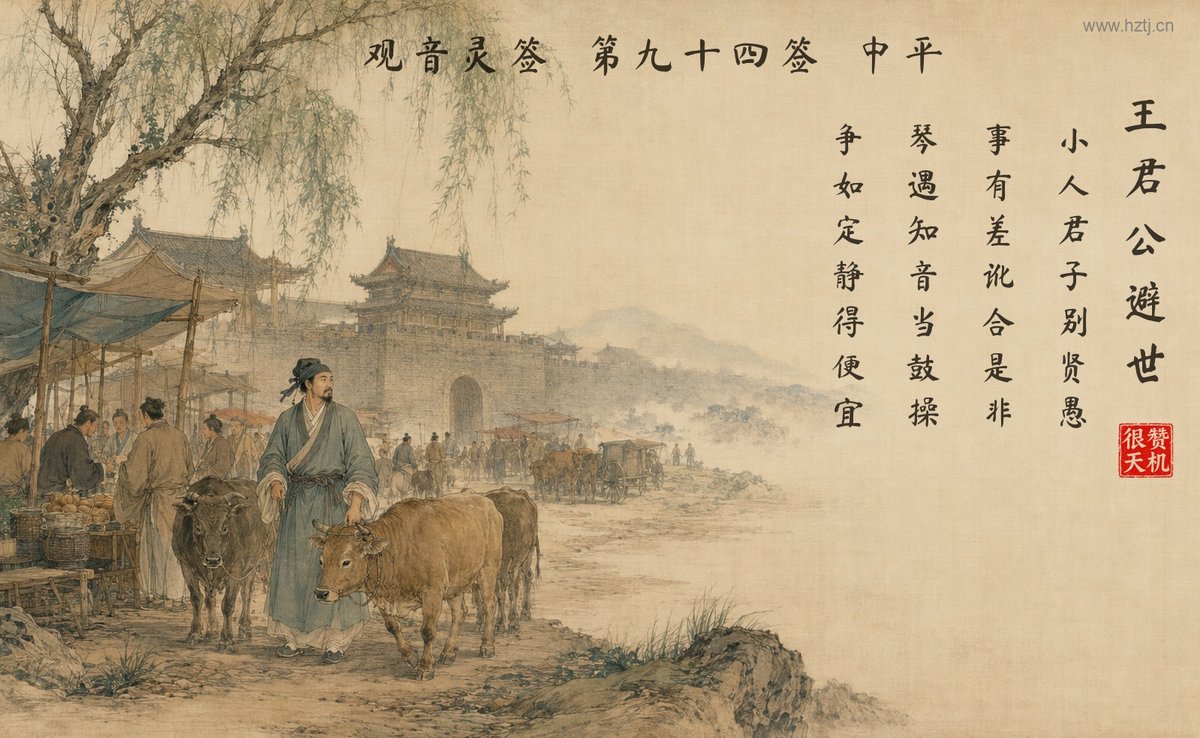 王君公避世 典故插图