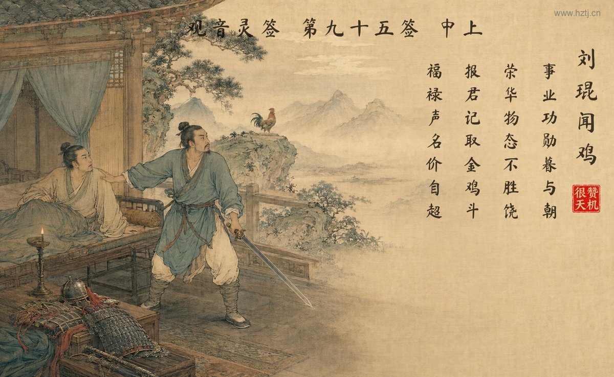 刘琨闻鸡 典故插图