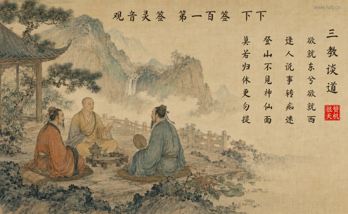 三教谈道 典故插图