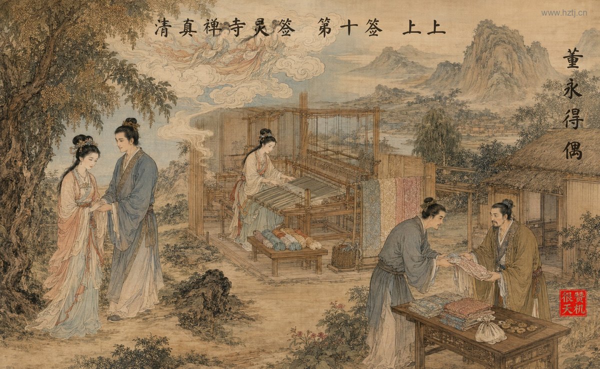 董永得偶 典故插图