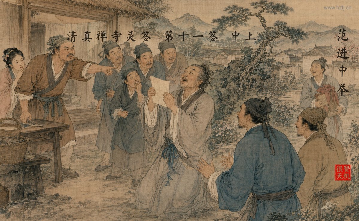 范进中举 典故插图