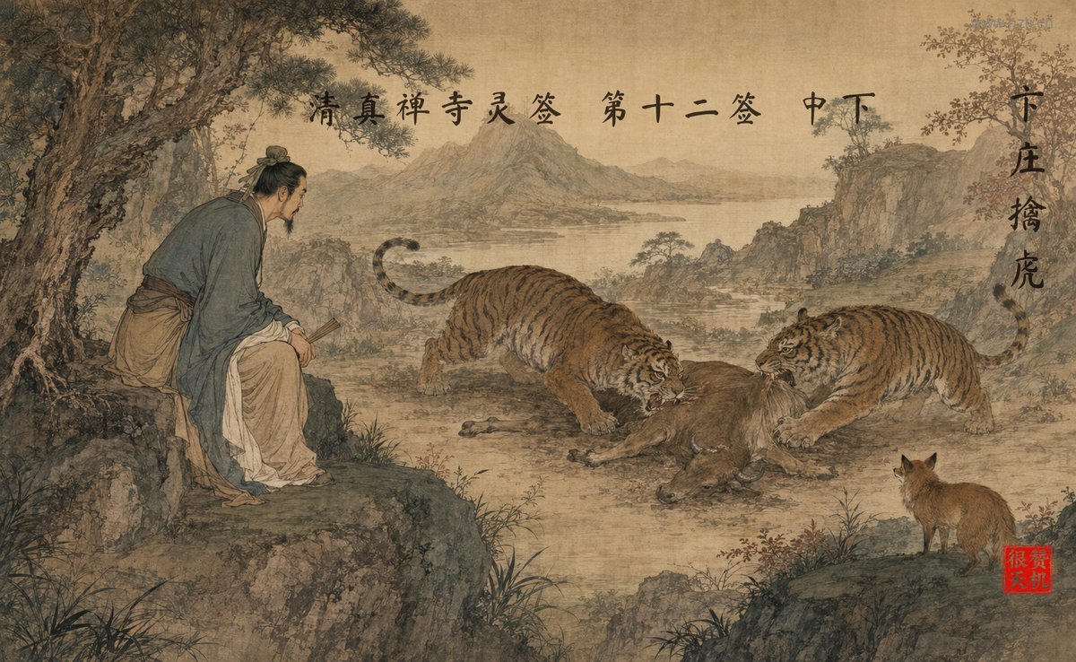 卞庄擒虎 典故插图