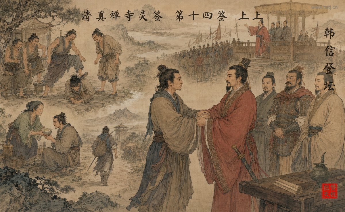 韩信登坛 典故插图
