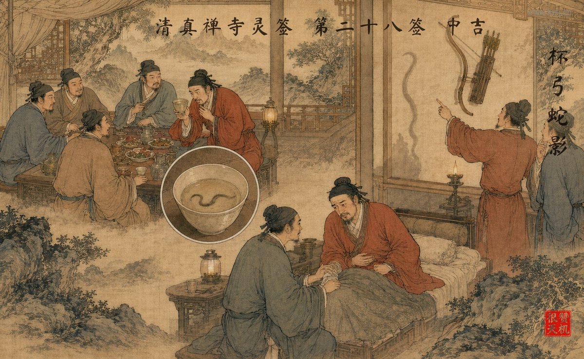 杯弓蛇影 典故插图