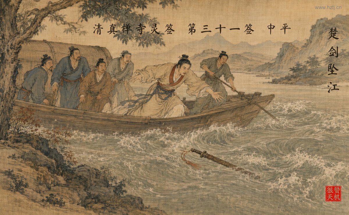 楚剑坠江 典故插图