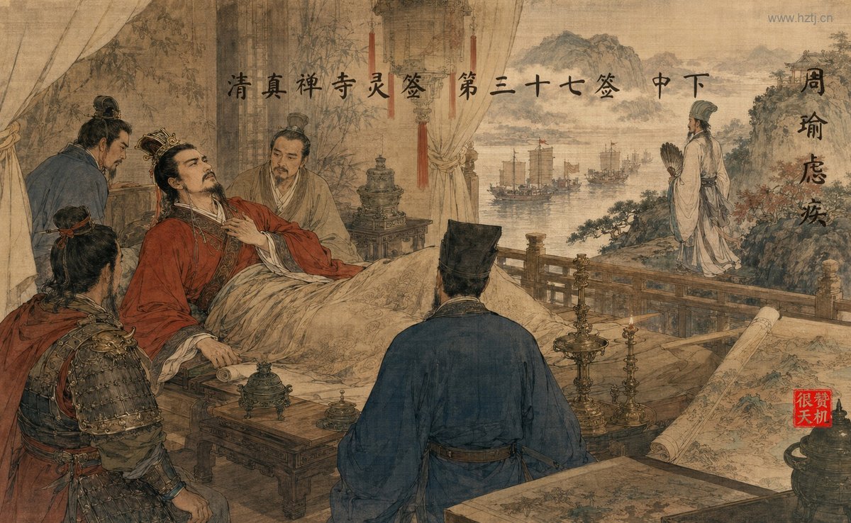 周瑜虑疾 典故插图
