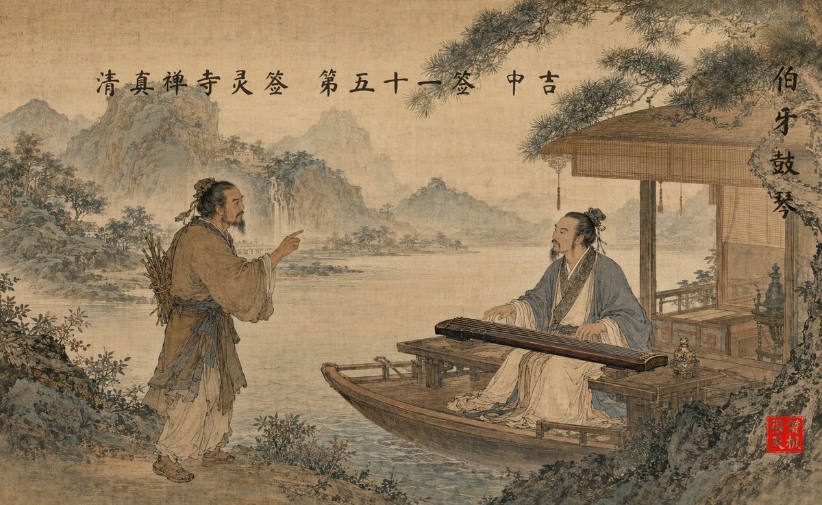 伯牙鼓琴 典故插图