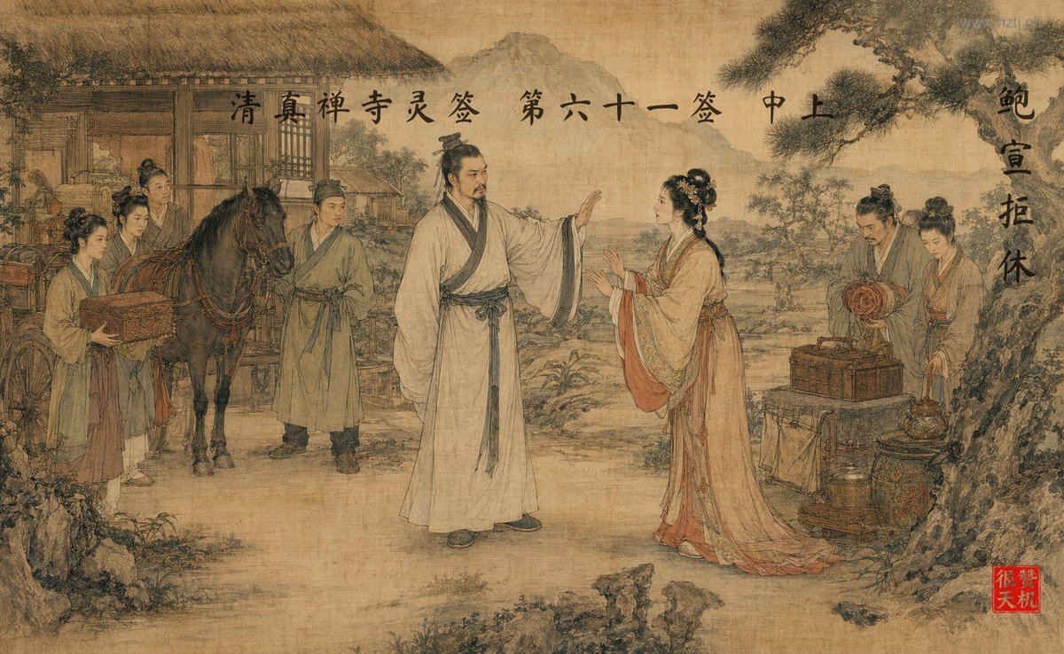 鲍宣拒休 典故插图