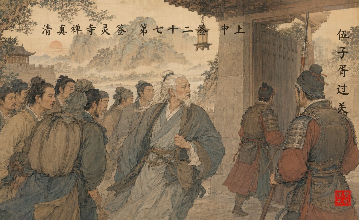伍子胥过关 典故插图