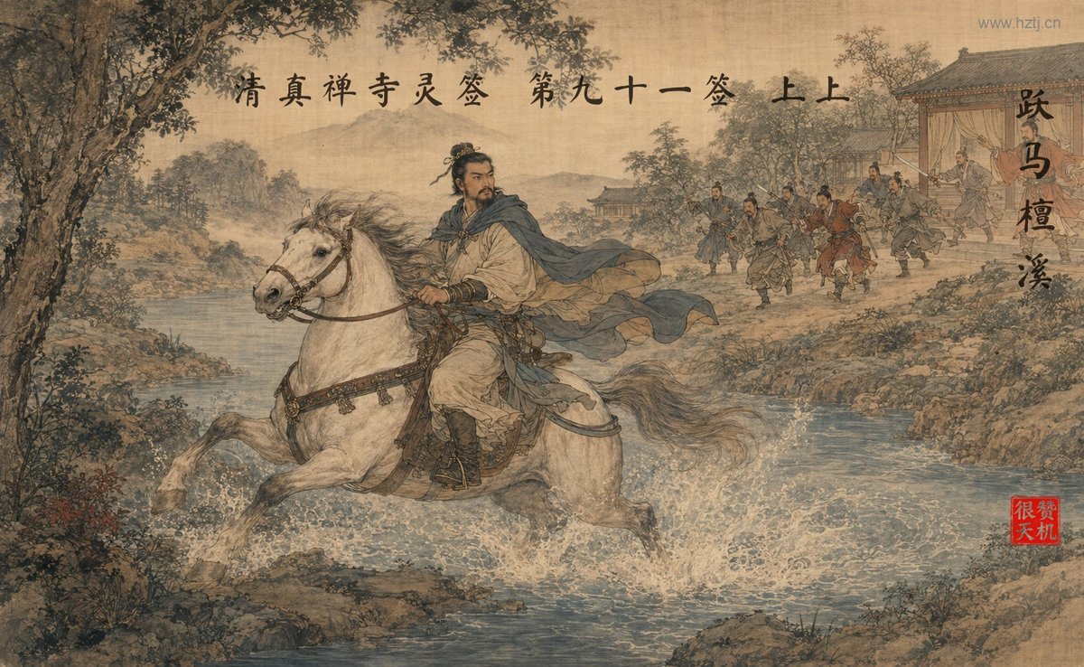 跃马檀溪 典故插图