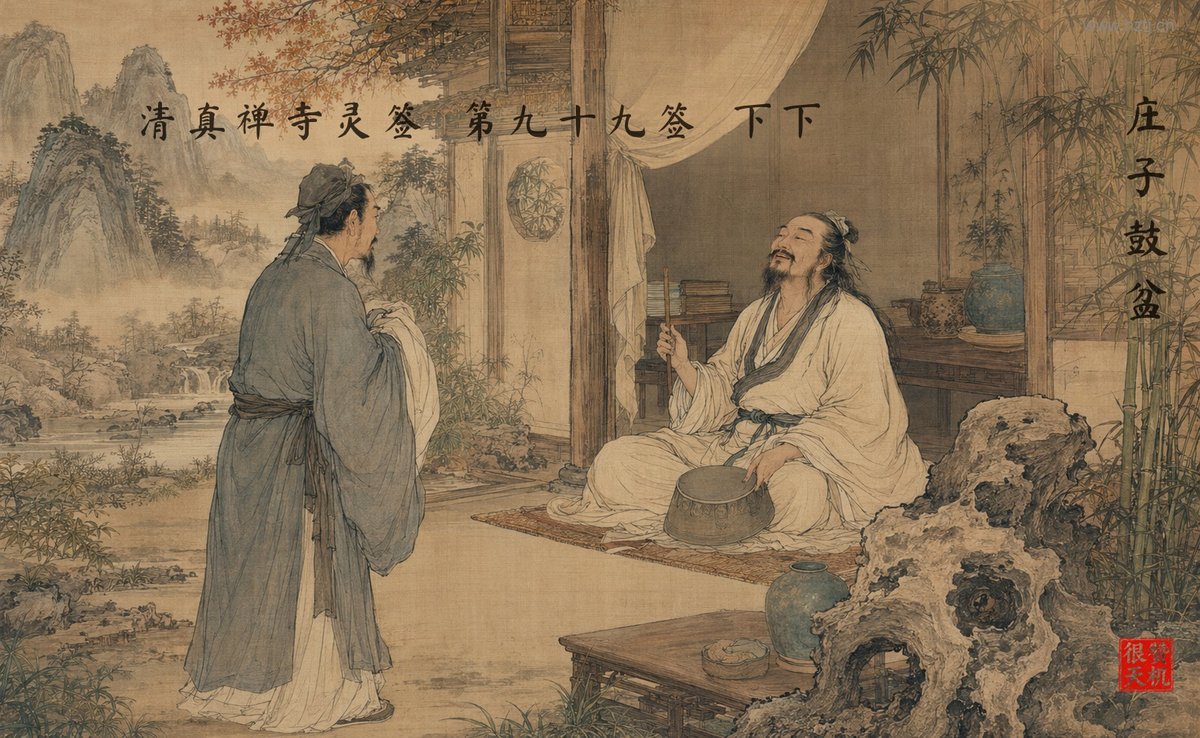 庄子鼓盆 典故插图